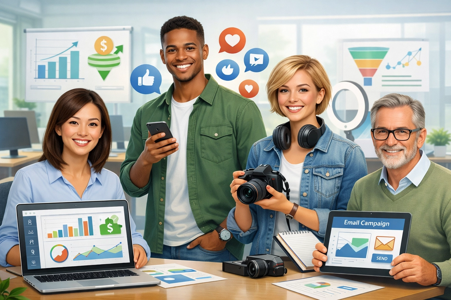 Sokszínű vevői perszónák affiliate marketing iroda környezetben