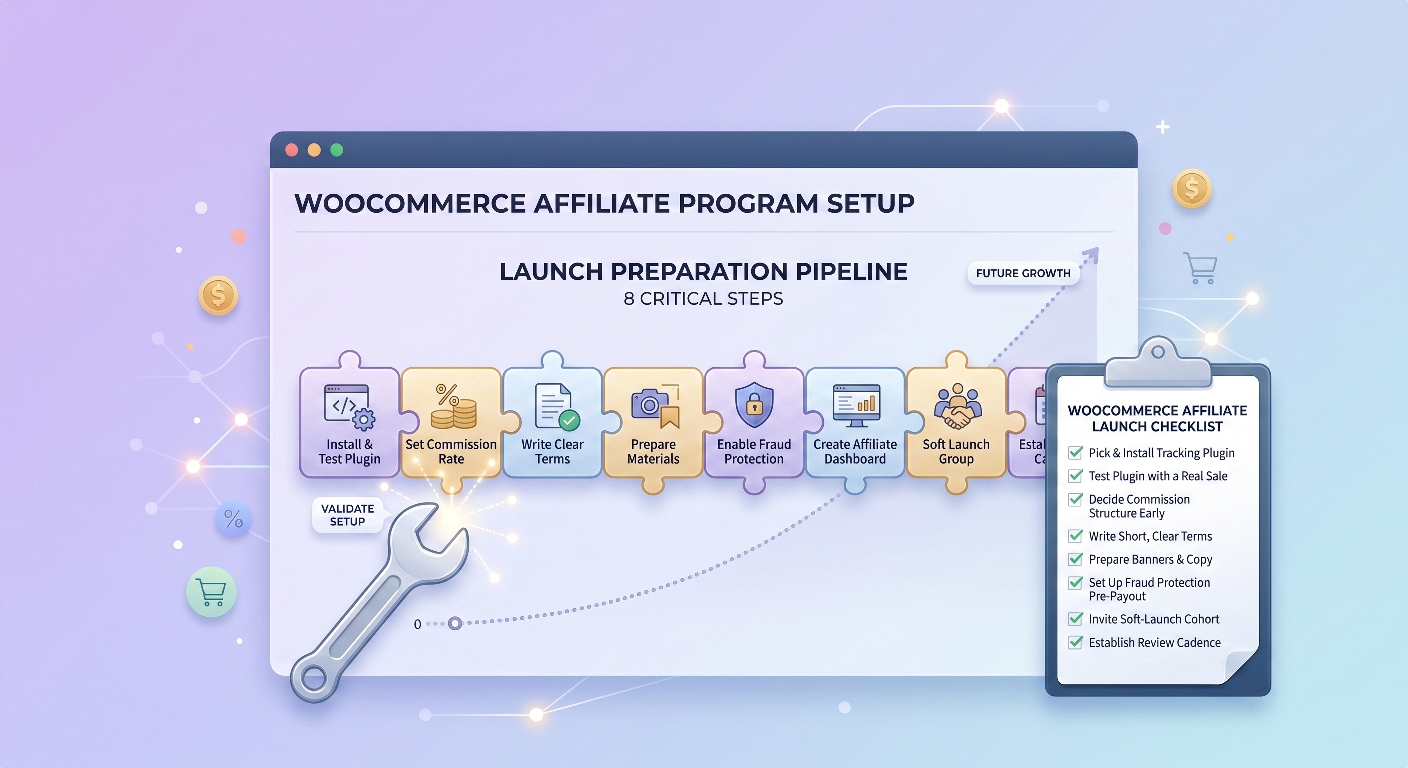 WooCommerce affiliate program indító ellenőrzőlista