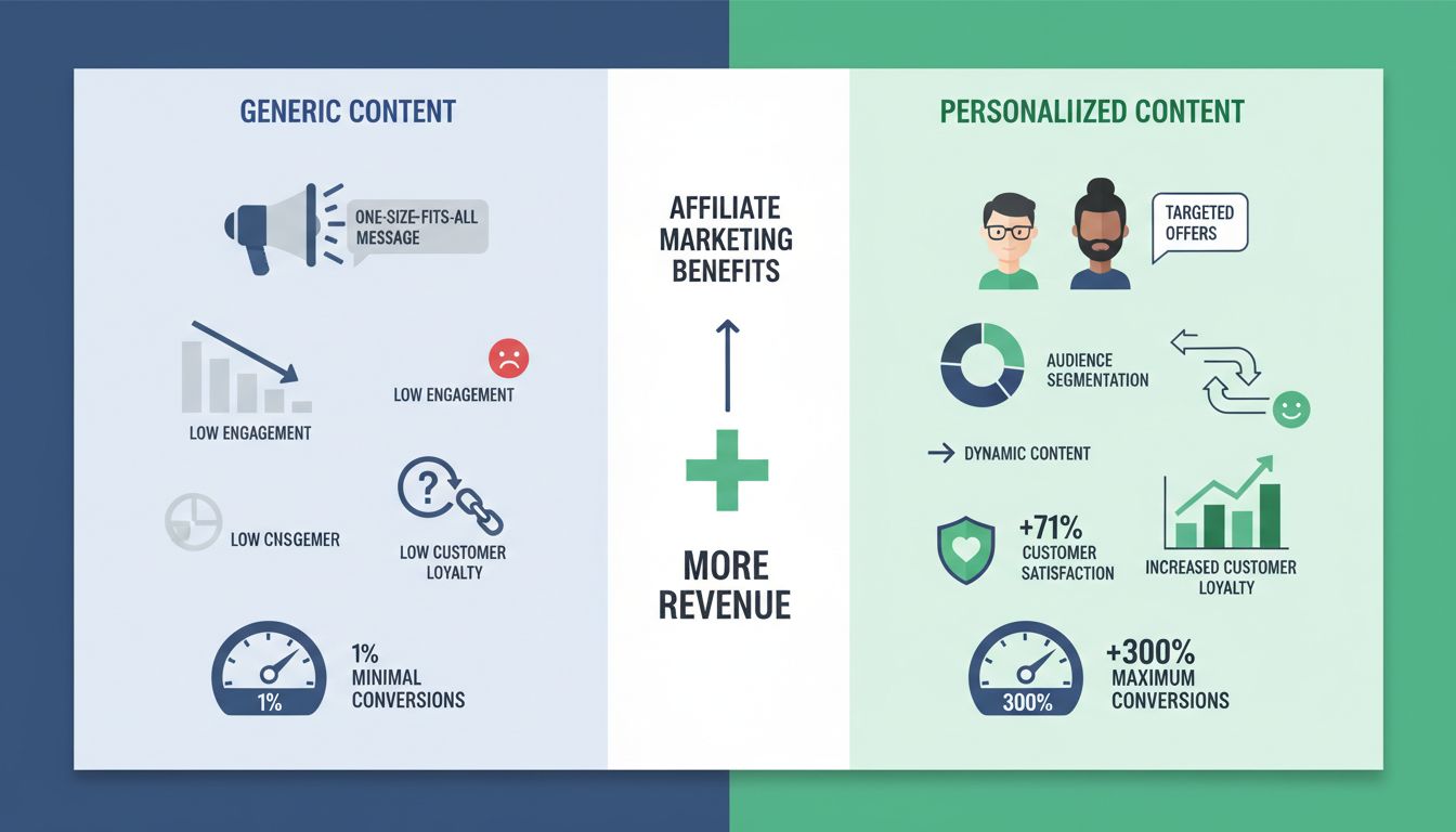 A tartalom személyre szabásának előnyei: általános vs személyre szabott marketing konverziós mutatókkal