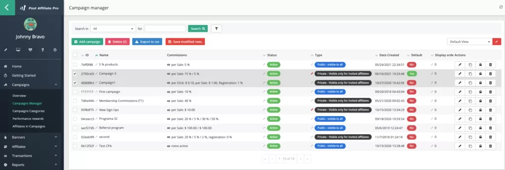 Privát kampánymenedzser