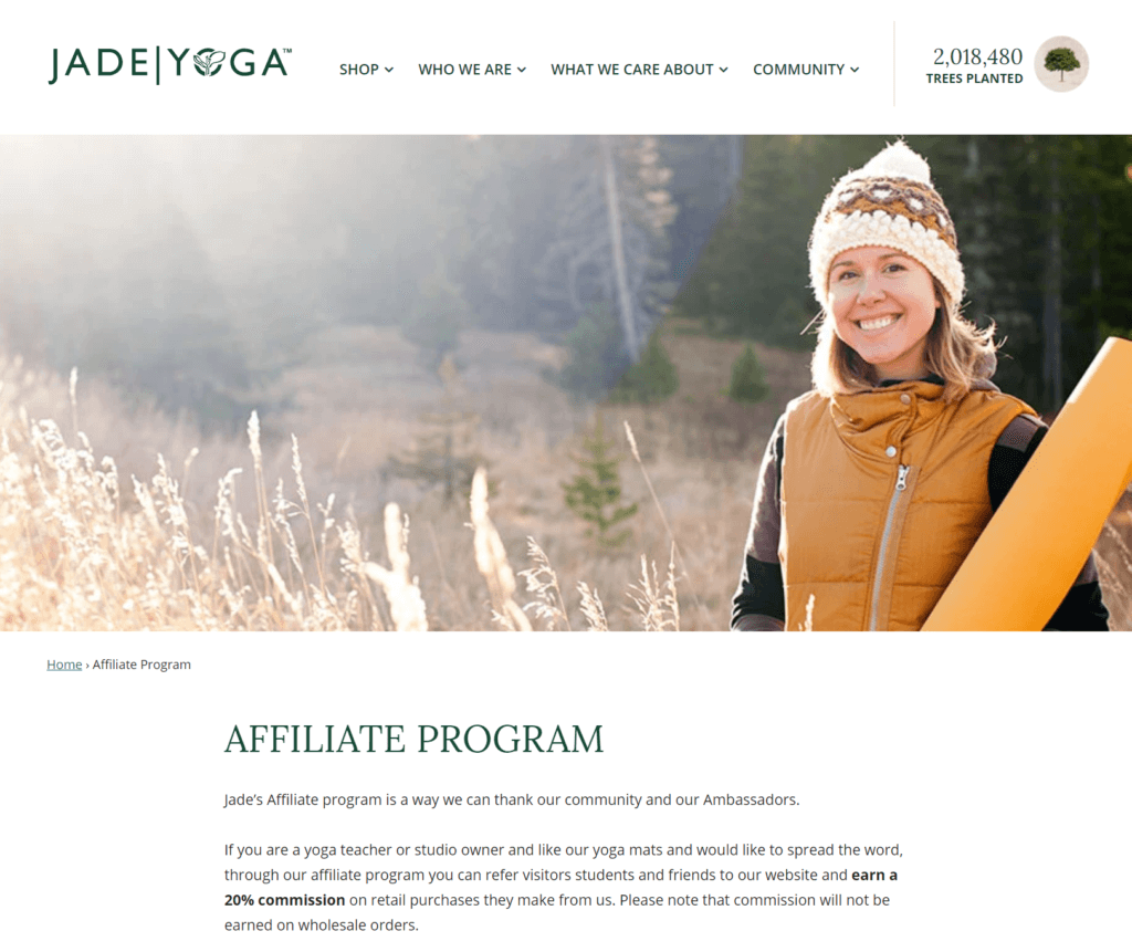 Jade affiliate képernyőkép