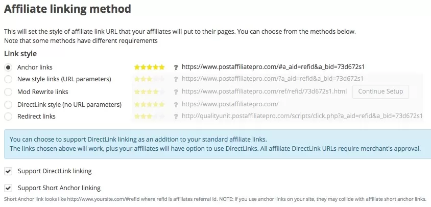 Partnerlink stílusok