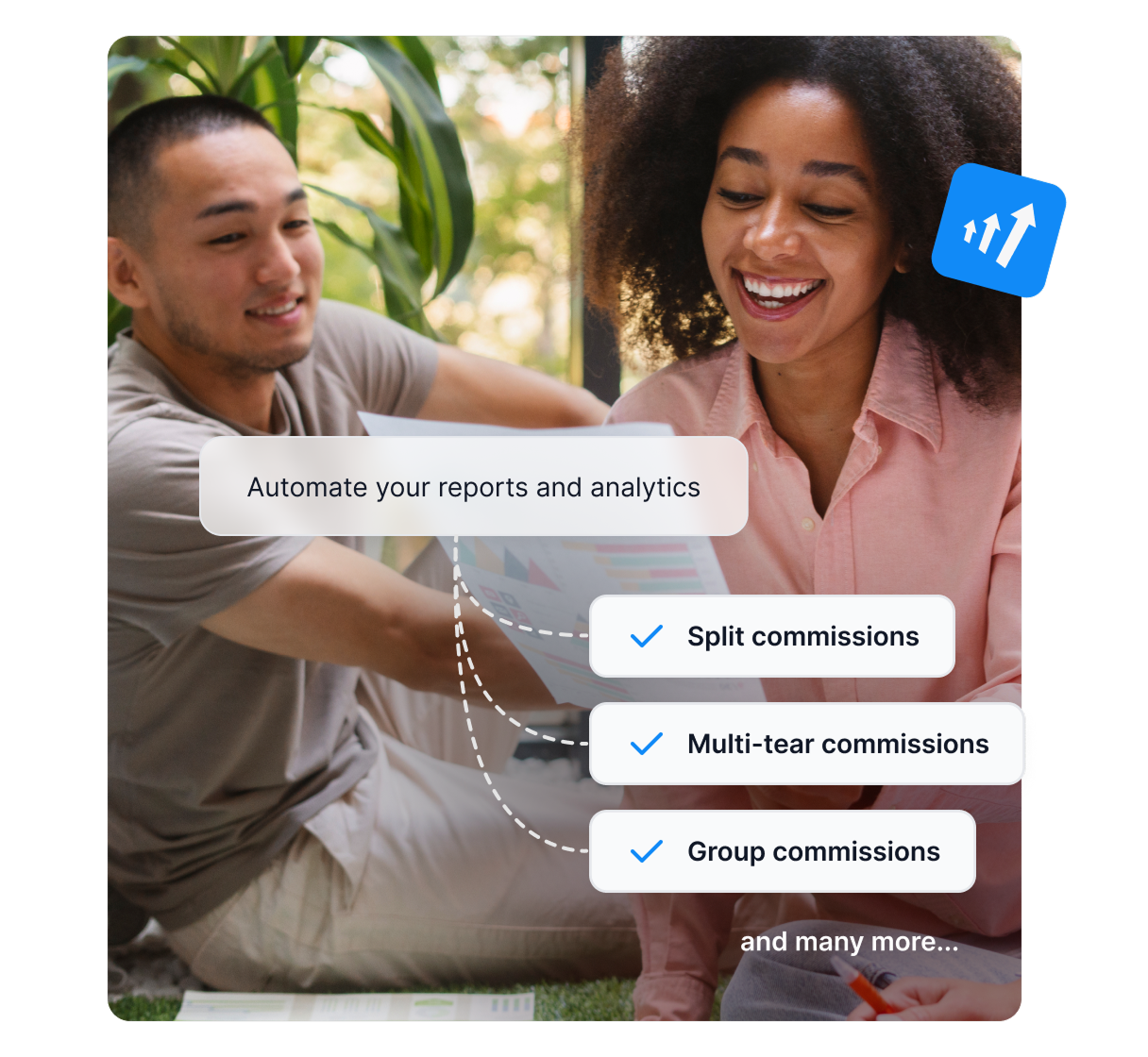 Egy infografika bemutatja, hogy a Post Affiliate Pro milyen területeken segíthet, mint például a közönség azonosítása, jutalékstruktúrák létrehozása és egyebek.