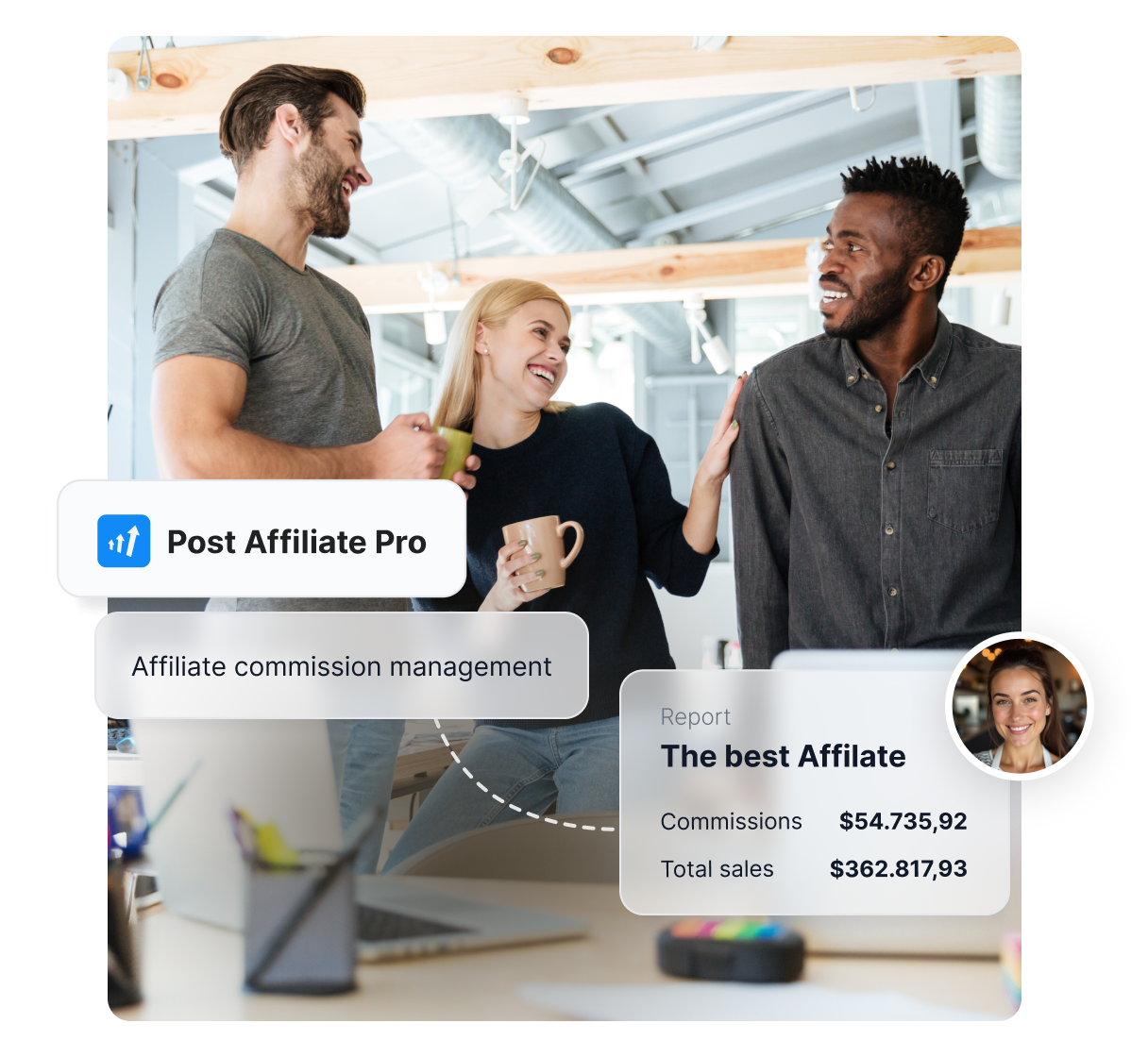 A Post Affiliate Pro fő funkcióinak áttekintése, például átfogó követés, jelentéskészítés és jutalékok.