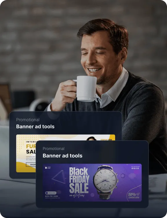 Legjobb partnerek és bannerek illusztráció